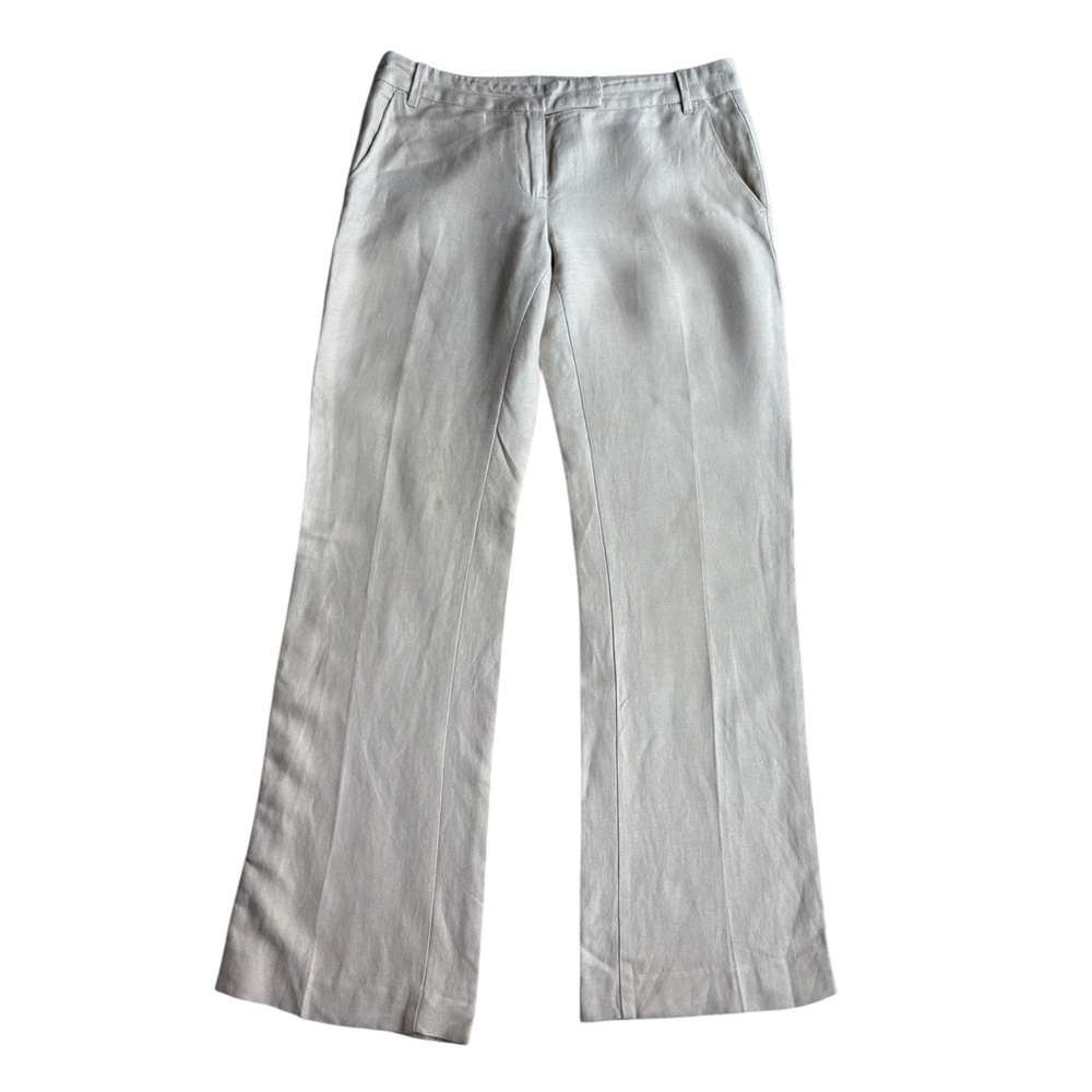 Vintage United Colors Of Benetton Cream Wide Leg Pants - Picture 2 of 12